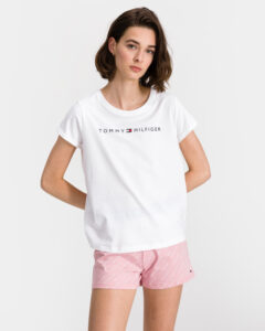 Tommy Hilfiger Mini Logo Print Pyžamo Ružová Biela