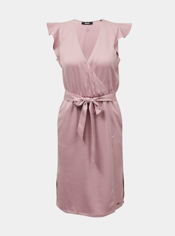Ružové zavinovacie šaty ZOOT Zuzana