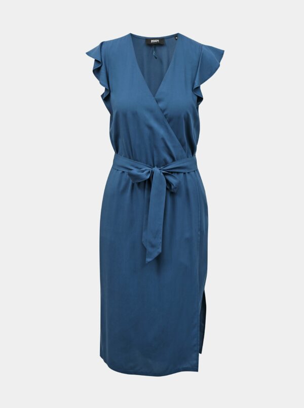 Modré zavinovacie šaty ZOOT Francine