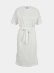 Biele šaty so zaväzovaním AWARE by VERO MODA