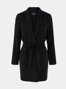 Kabáty pre ženy Pieces - čierna
