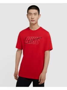 Tričká s krátkym rukávom pre mužov Nike - červená