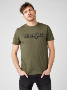 Wrangler SS Logo Tričko Zelená