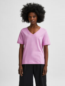 Selected Femme Standard Tričko Ružová