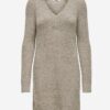 Béžové svetrové šaty Jacqueline de Yong Wendy