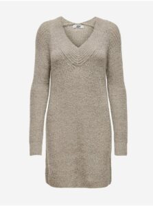 Béžové svetrové šaty Jacqueline de Yong Wendy