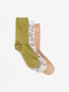 GAP Ponožky 3 páry Zelená Viacfarebná