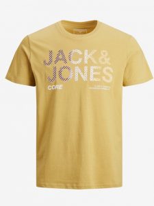 Jack & Jones Poky Tričko Hnedá