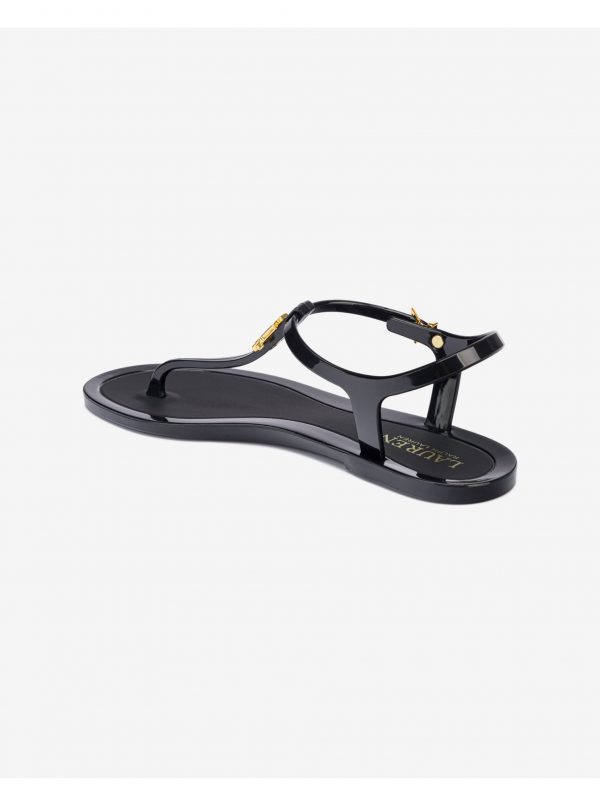 Sandále pre ženy Lauren Ralph Lauren - čierna