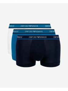 Boxerky pre mužov Emporio Armani - modrá, biela