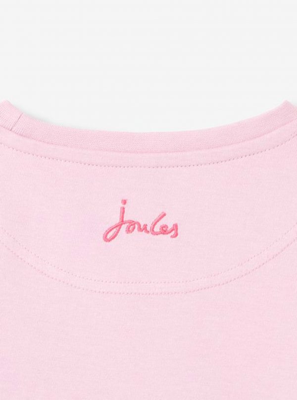 Ružové dievčenské tričko s potlačou Tom Joule