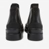 Čierne dámske členkové kožené topánky Camper Cien