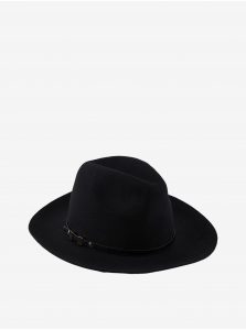 Čierny vlnený klobúk Pieces Flasa