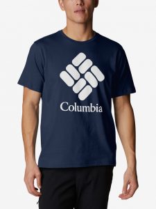 Columbia Trek™ Logo Short Sleeve Tričko Modrá