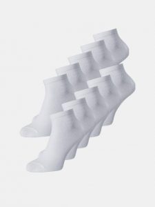 Jack & Jones Dongo Ponožky 10 párov Biela