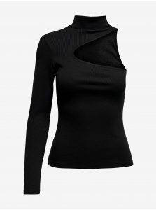 Čierne dámske asymetrické tričko Jacqueline de Yong Tascha