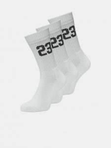 Jack & Jones Core Ponožky 3 páry Biela