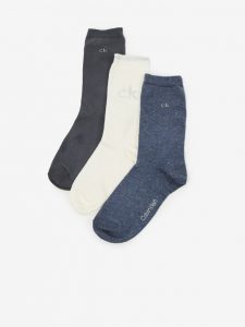 Calvin Klein Ponožky 3 páry Modrá