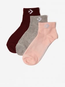 Converse Ponožky 3 páry Ružová