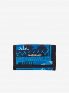 Čierno-modrá pánska vzorovaná malá peňaženka Quiksilver The Everydaily