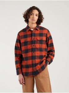 Čierno-červená pánska kockovaná košeľa Levi's® Classic Worker