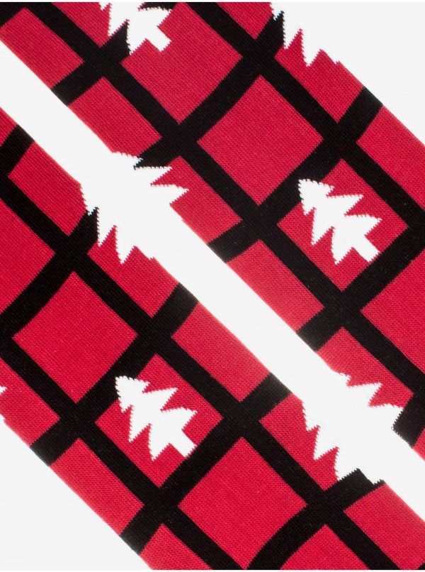 Ponožky pre ženy Fusakle - červená, čierna