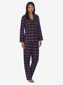Červeno-modré dámske kockované pyžamo Ralph Lauren