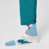 Bielo-modré ponožky so zimným motívom Happy Socks