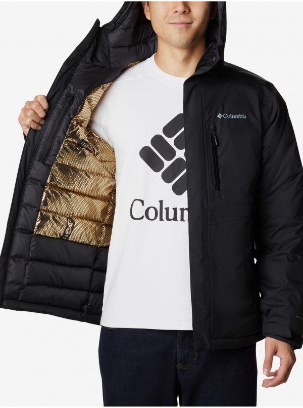 Čierna pánska zimná bunda Columbia