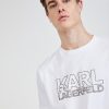 Biele pánske tričko KARL LAGERFELD