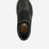 Čierne chlapčenské kožené topánky Geox Flexyper