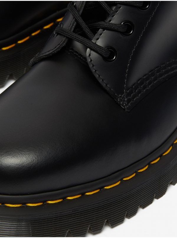 Čierne unisex kožené členkové topánky Dr. Martens Bex
