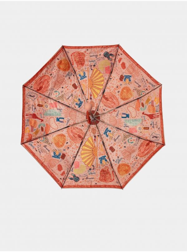 Oranžový dámsky vystreľovací dáždnik Anekke Kenya