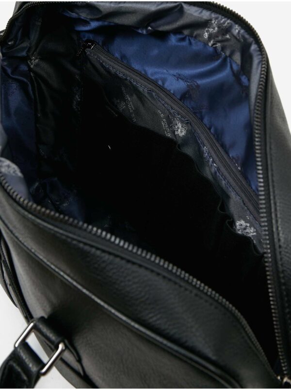 Čierna pánska taška na notebook U.S. Polo Assn.