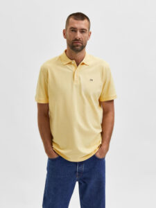 Selected Homme Aze Polo tričko Žltá