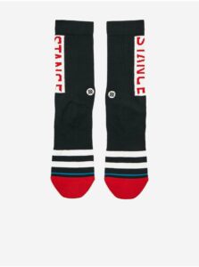 Červeno-biele pánske vzorované ponožky Stance OG