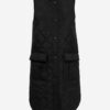Čierna prešívaná dlhá ľahká vesta Jacqueline de Yong Augusta