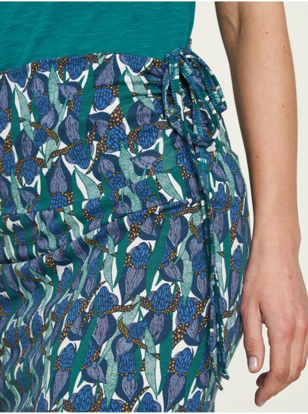 Modrá dámsky kvetovaná multifunkčná sukňa Tranquillo
