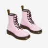 Ružové dámske kožené členkové topánky Dr. Martens 1460 W