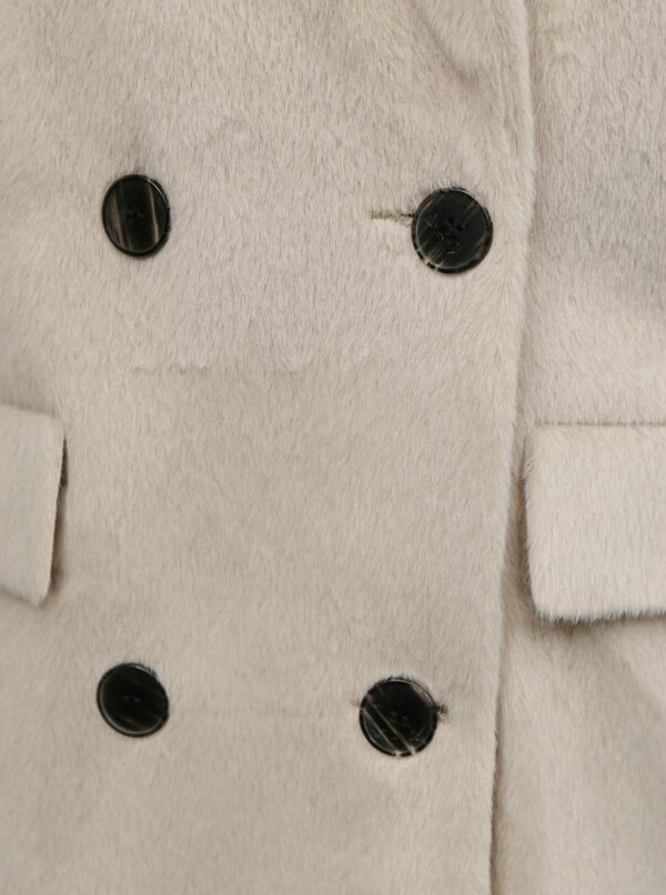 Béžový dámsky zimný kabát umelého kožúšku ZOOT Stephany