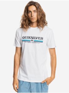 Biele pánske tričko Quiksilver Lined Up