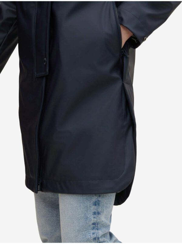 Tmavomodrý dámsky nepromokavý kabát Tom Tailor