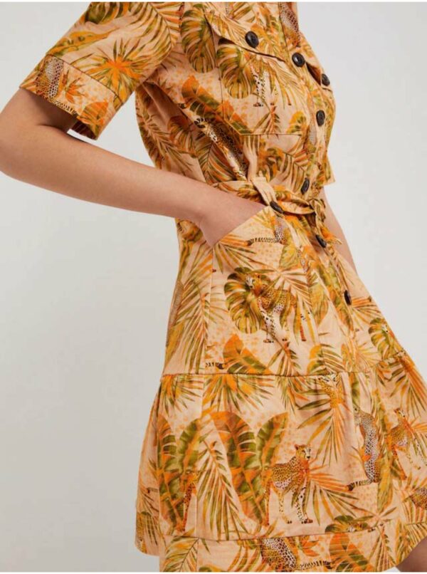Šaty na denné nosenie pre ženy Desigual - oranžová