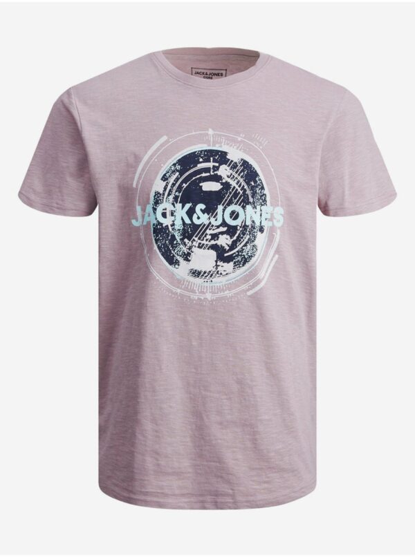 Tričká s krátkym rukávom pre mužov Jack & Jones - svetlofialová