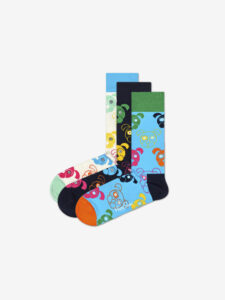 Happy Socks Dog Ponožky 3 páry Modrá