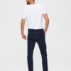 Selected Homme Miles Chino Nohavice Modrá