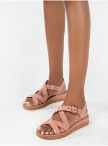 Ružové dámske sandále Zaxy