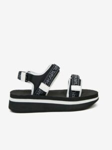 Karl Lagerfeld Velocita Wedge Sandále Čierna