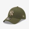 New Era New York Yankees League Essential Khaki 39Thirty Šiltovka Zelená