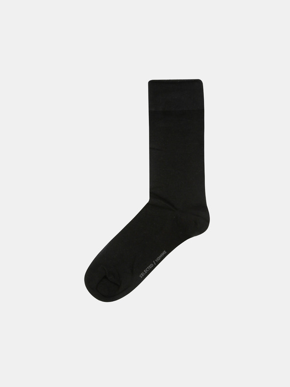 Selected Homme Cotton Ponožky 3 páry Čierna